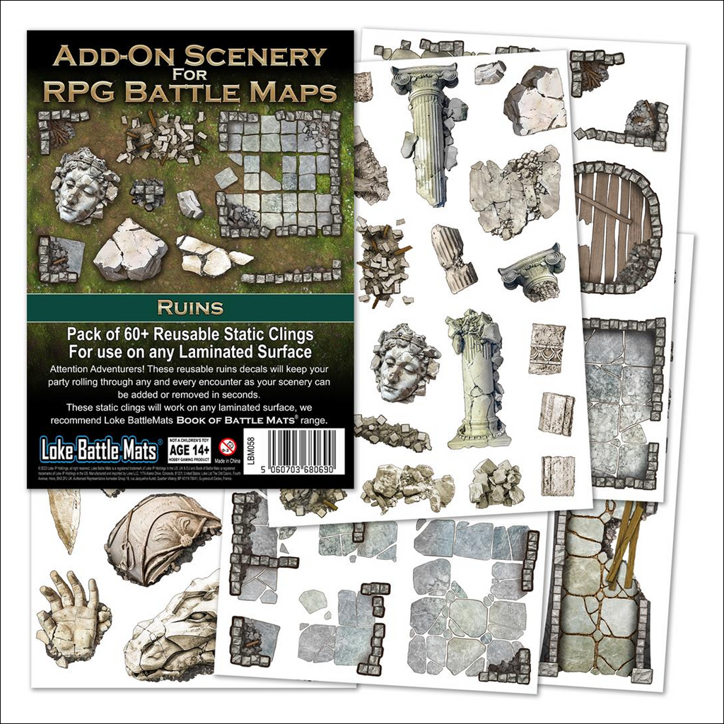 Add On Scenery for RPG Maps: Ruins