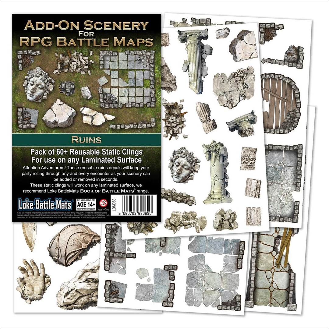 Add On Scenery for RPG Maps: Ruins