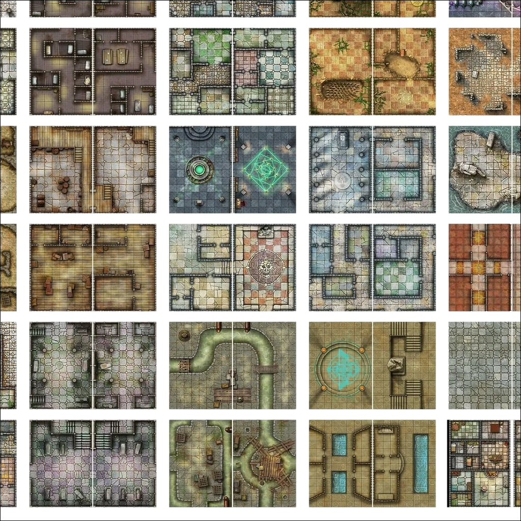 Big Book of Battle Mats: Cells & Shrines