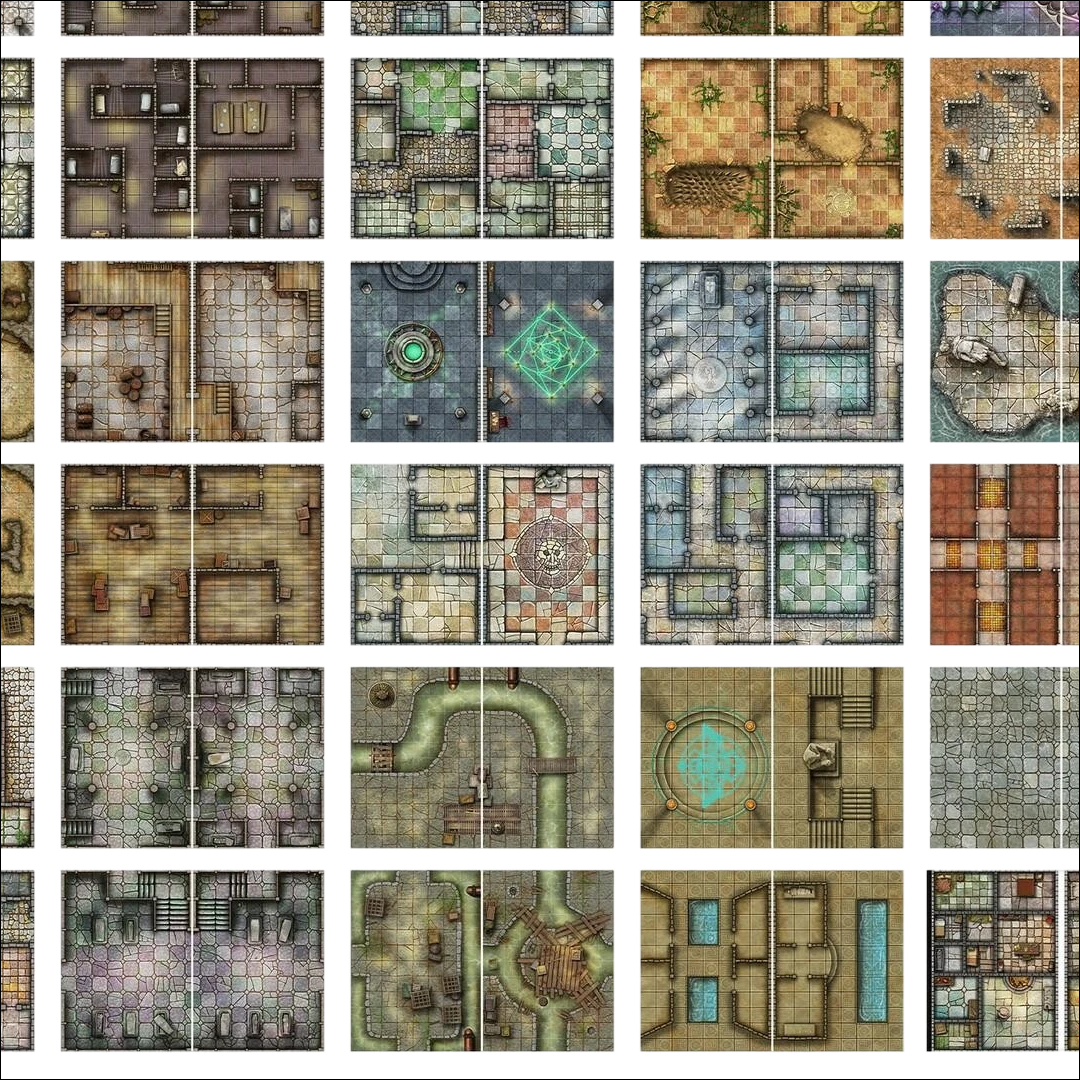 Big Book of Battle Mats: Cells & Shrines