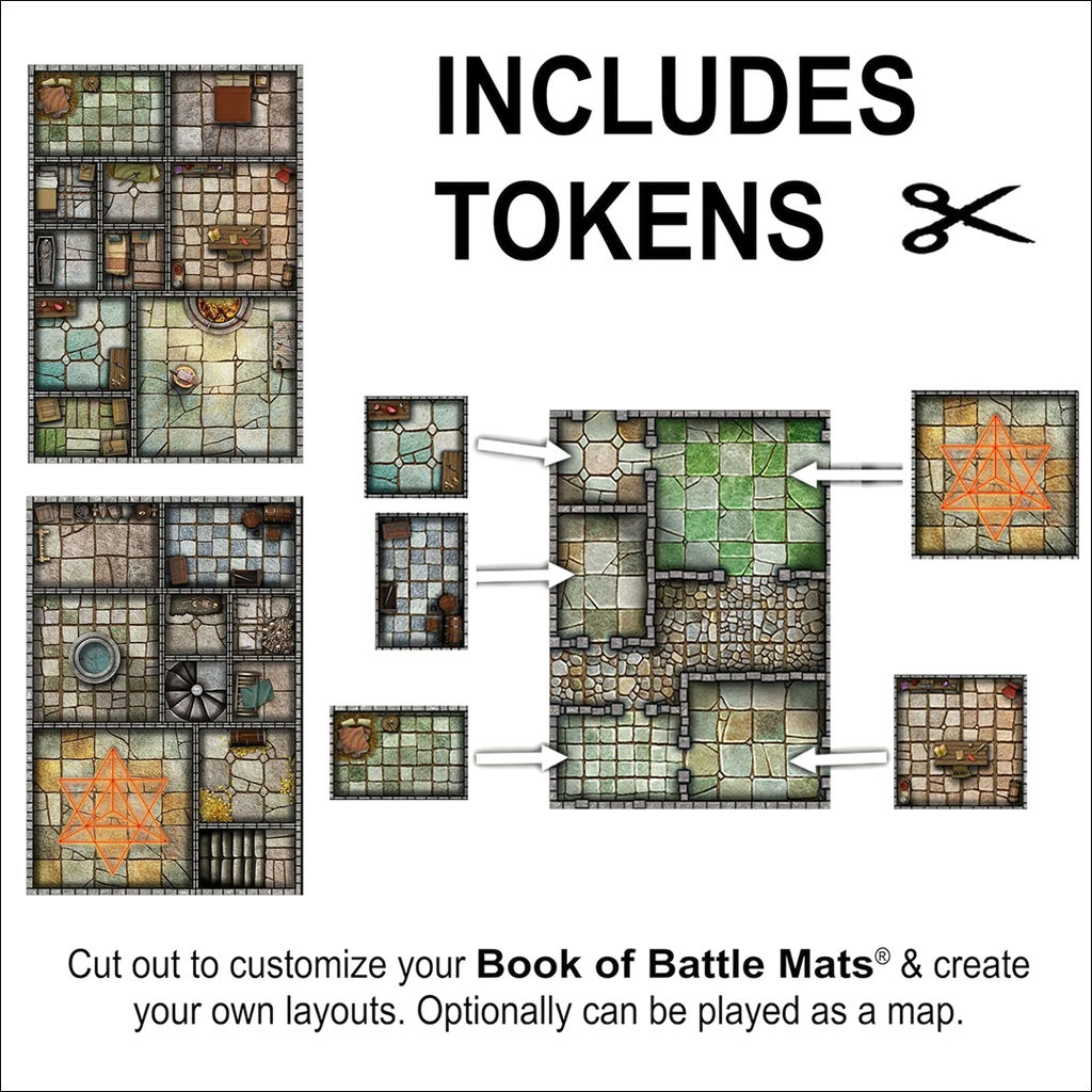 Big Book of Battle Mats: Cells & Shrines