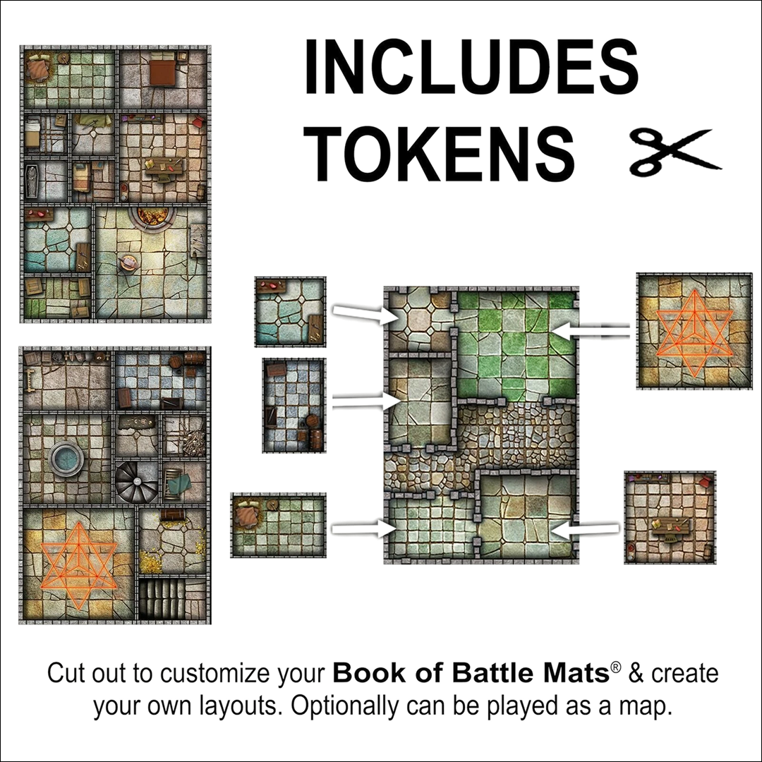 Big Book of Battle Mats: Cells & Shrines
