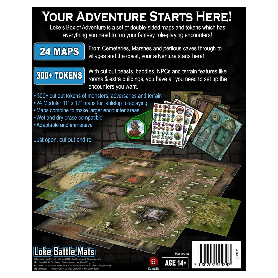 Battle map Box of Adventure: Coast of Dread