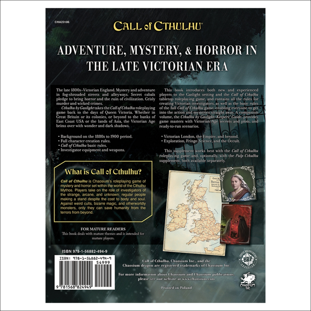 Call of Cthulhu: Cthulhu by Gaslight - Investigator's Guide (Ediția Engleză)