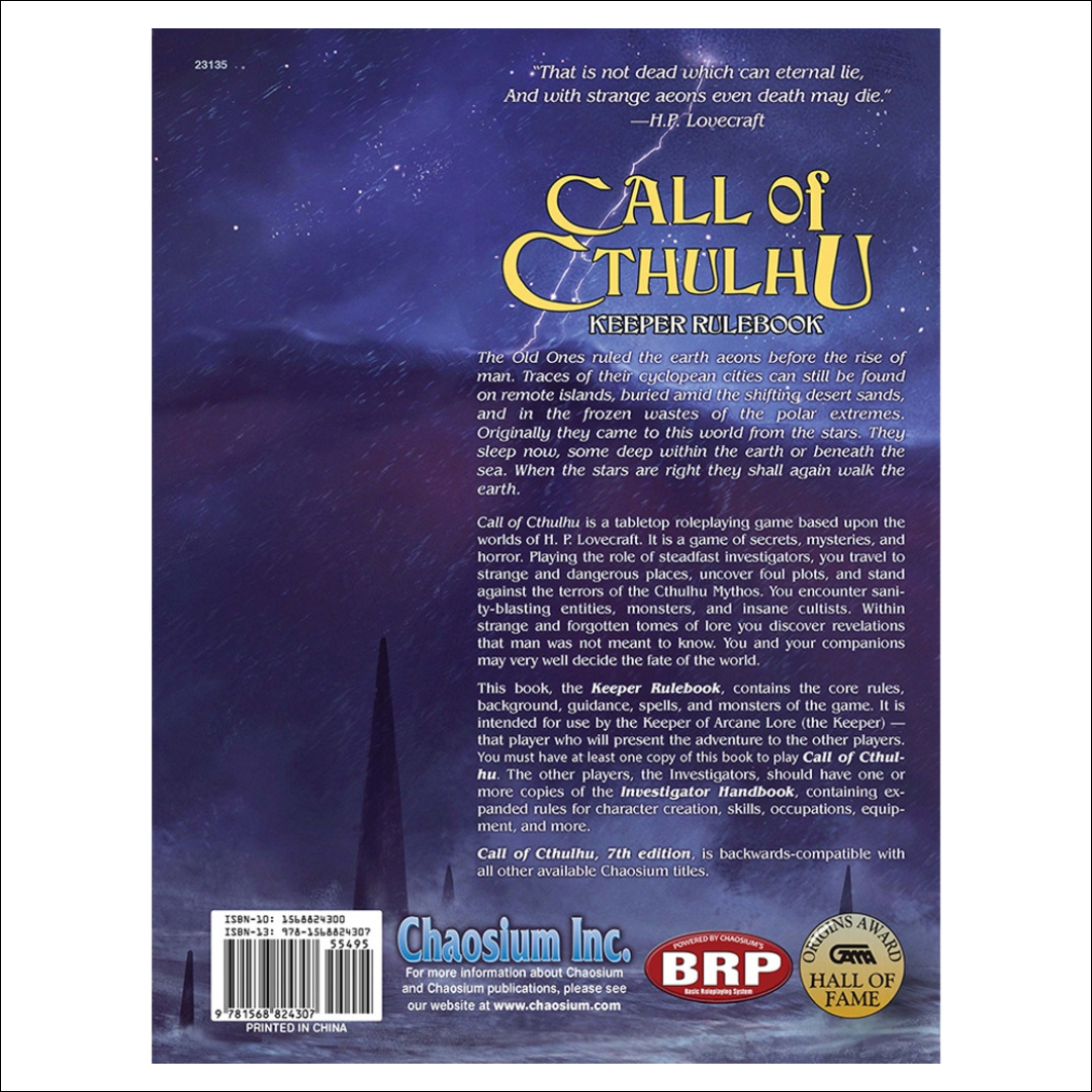 Call of Cthulhu Keeper Rulebook (Ediția Engleză)