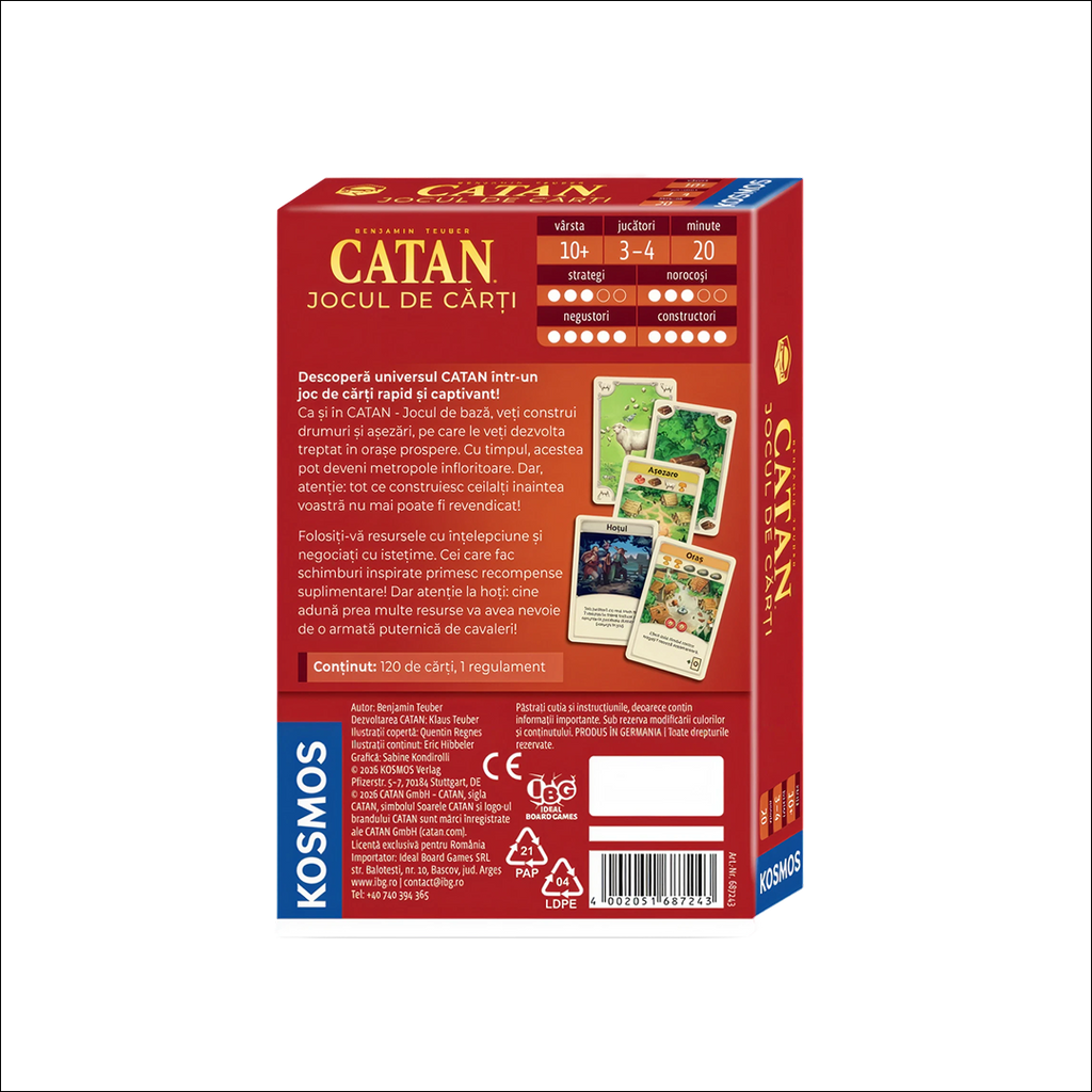 Catan - Jocul Rapid de Cărți (Ediția Română)