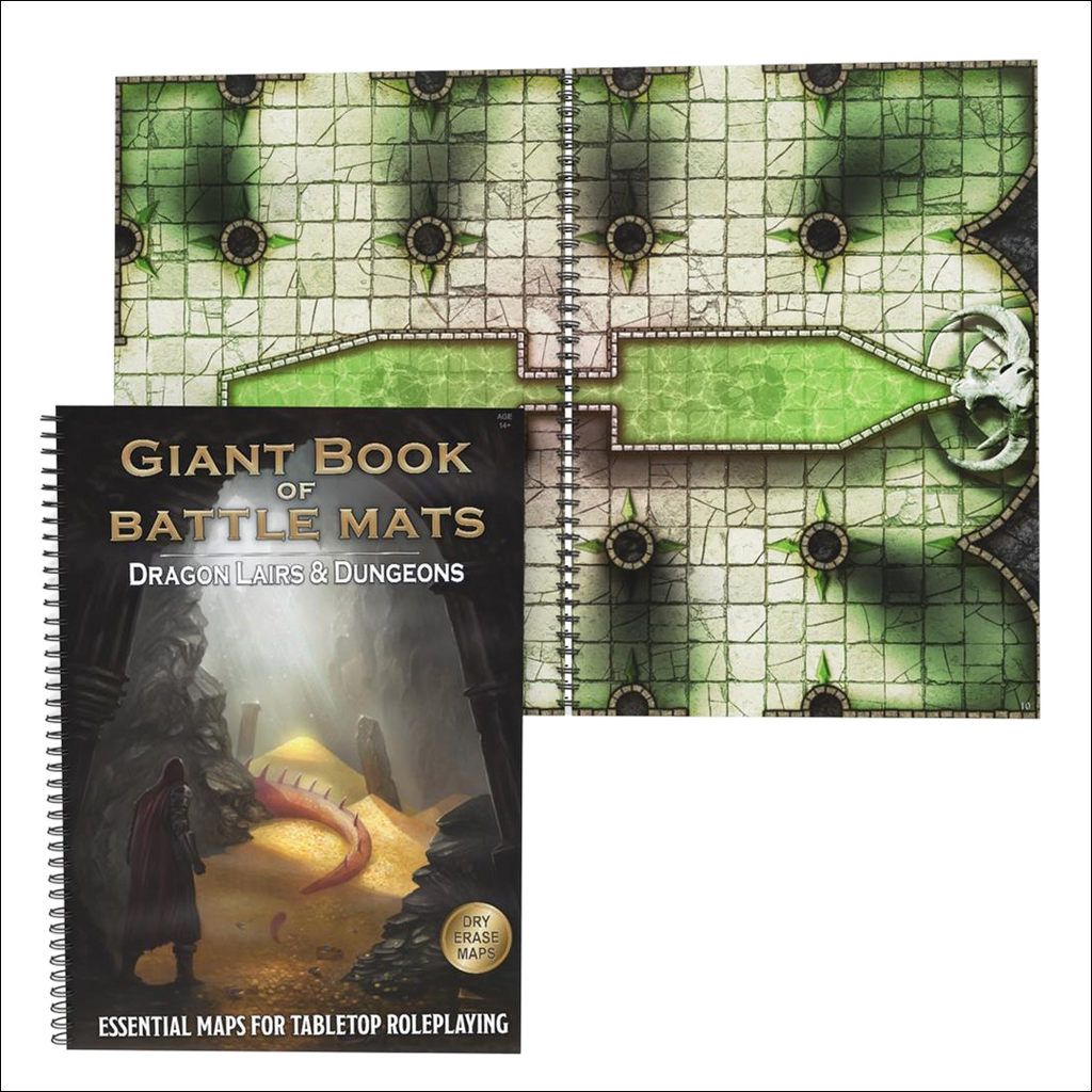 Giant Book of Battle Mats: Dragon Lairs & Dungeons