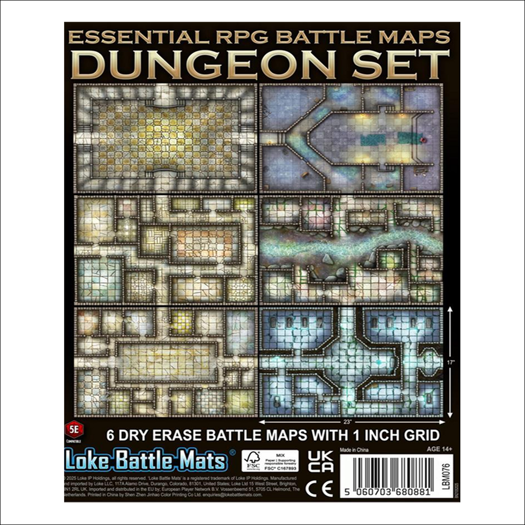 Essential RPG Battle Maps: Dungeon Set