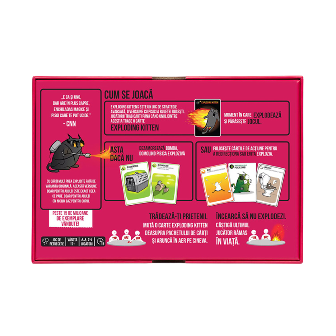 Exploding Kittens: Pentru Adulți (Ediția Română)