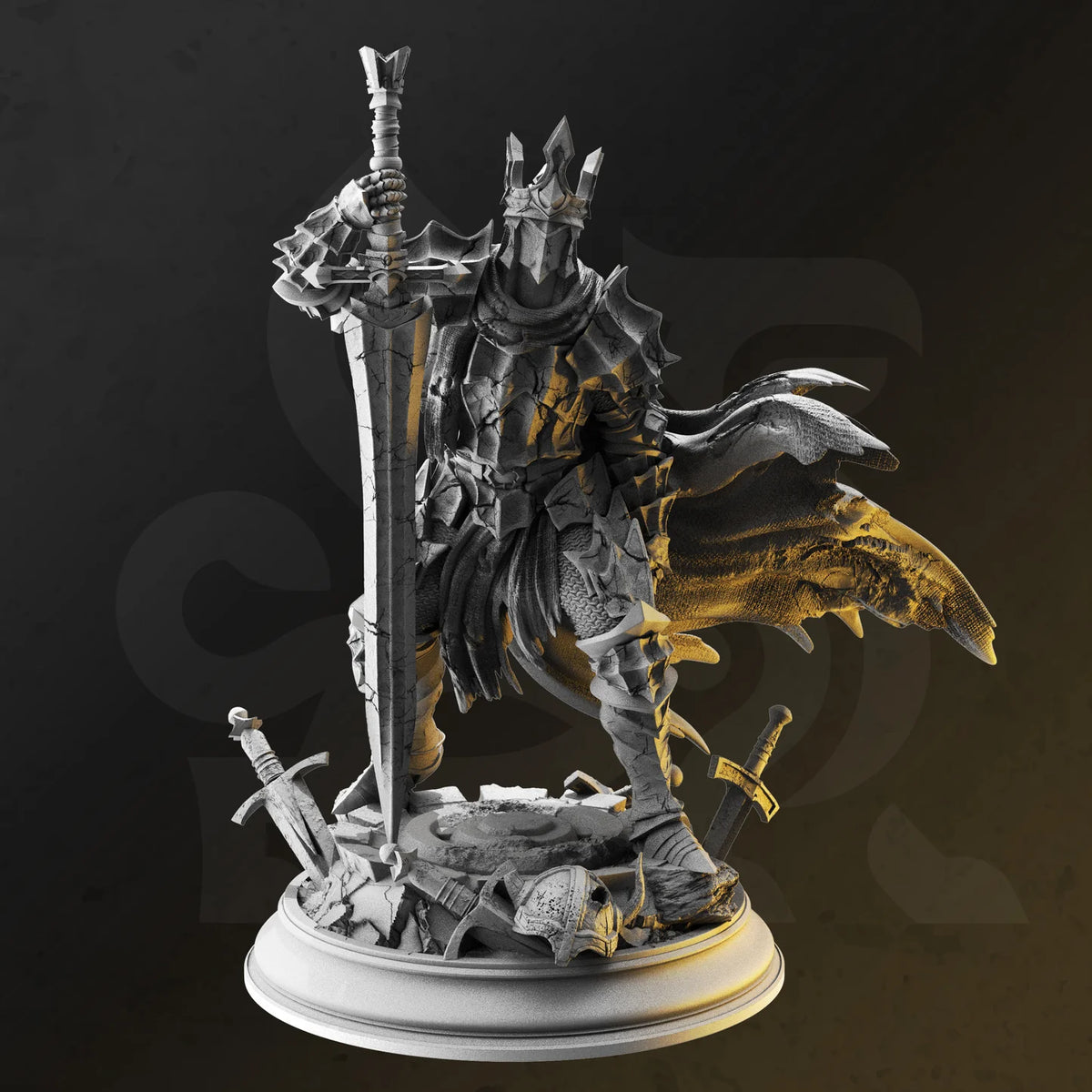 Ser Elias the Forgotten Knight of the Void // Miniatură D&D