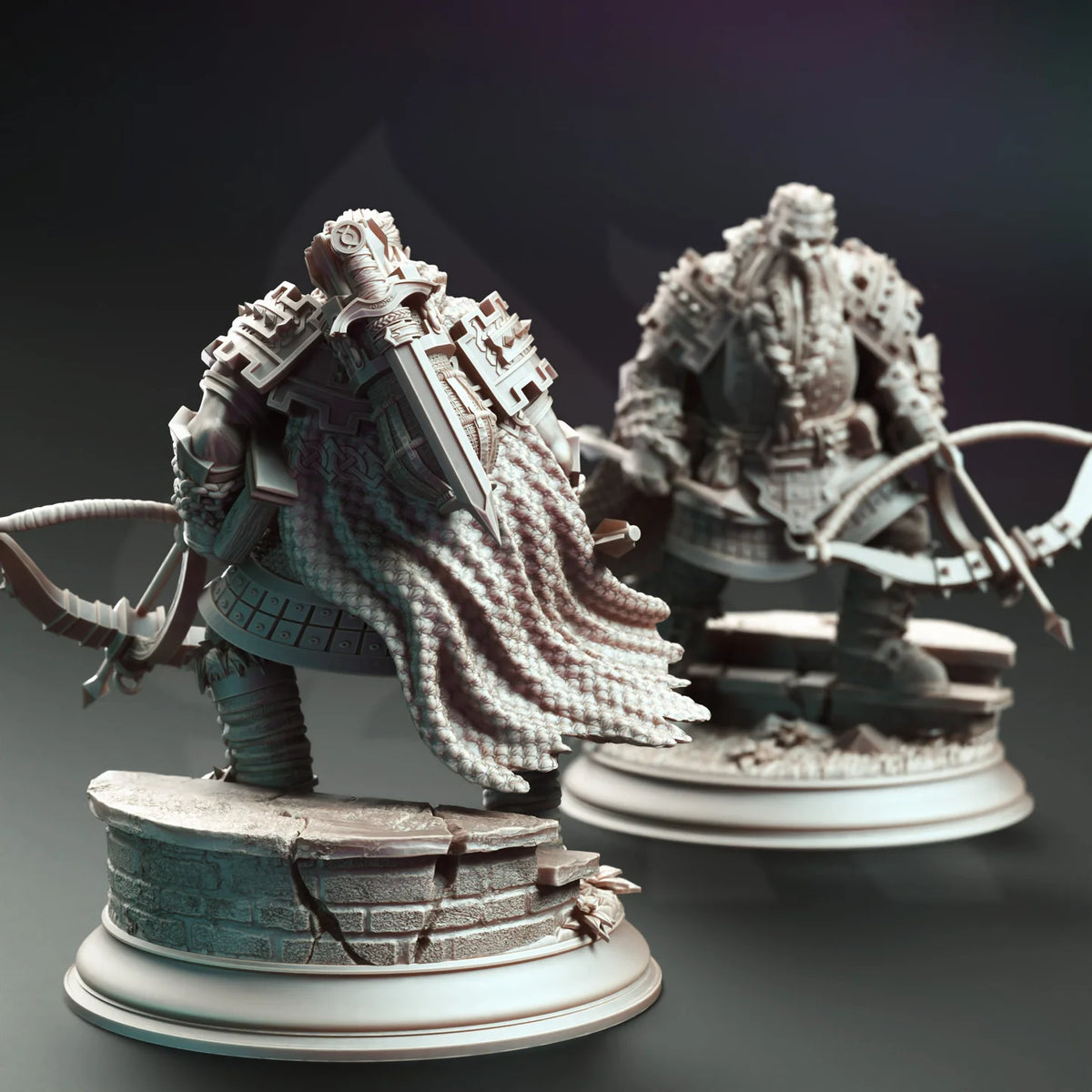 Tokrik - Dark Dwarf Hunter // Miniatură D&D