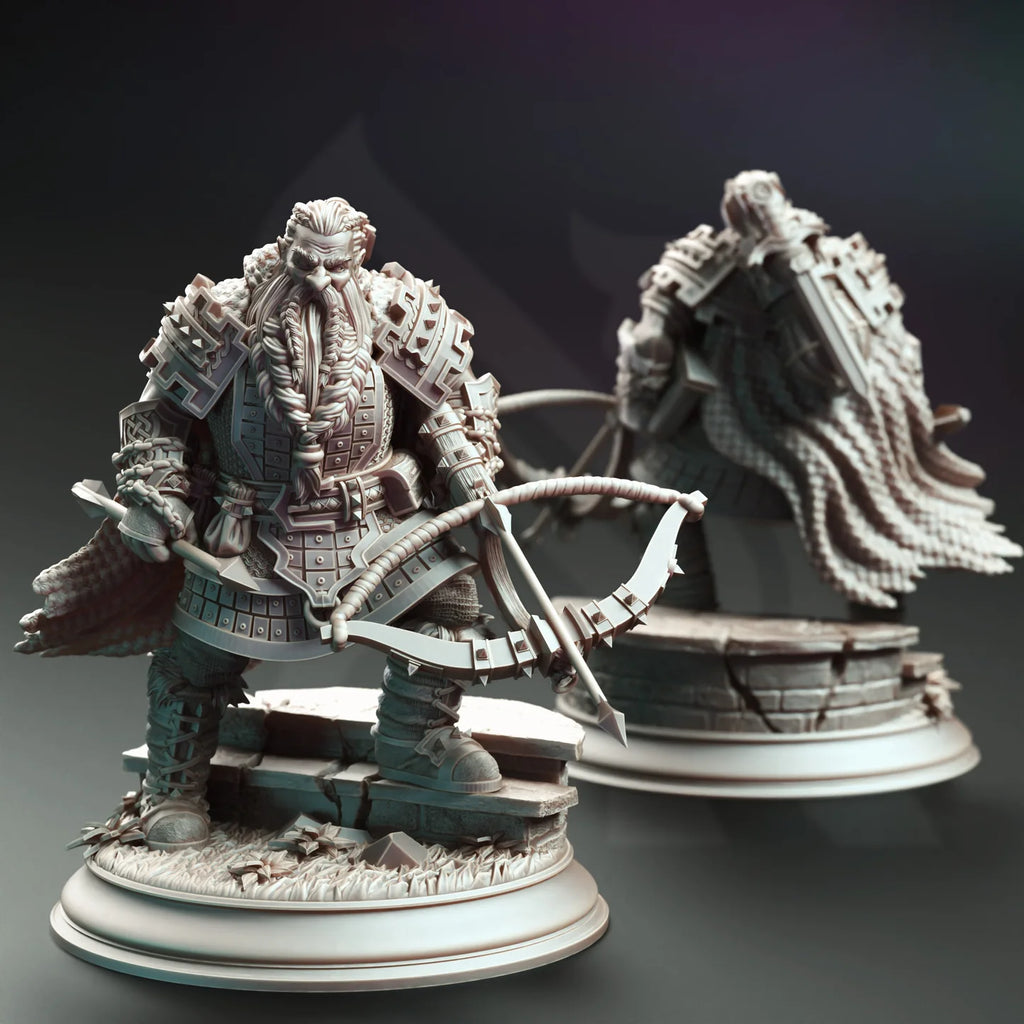 Tokrik - Dark Dwarf Hunter // Miniatură D&D
