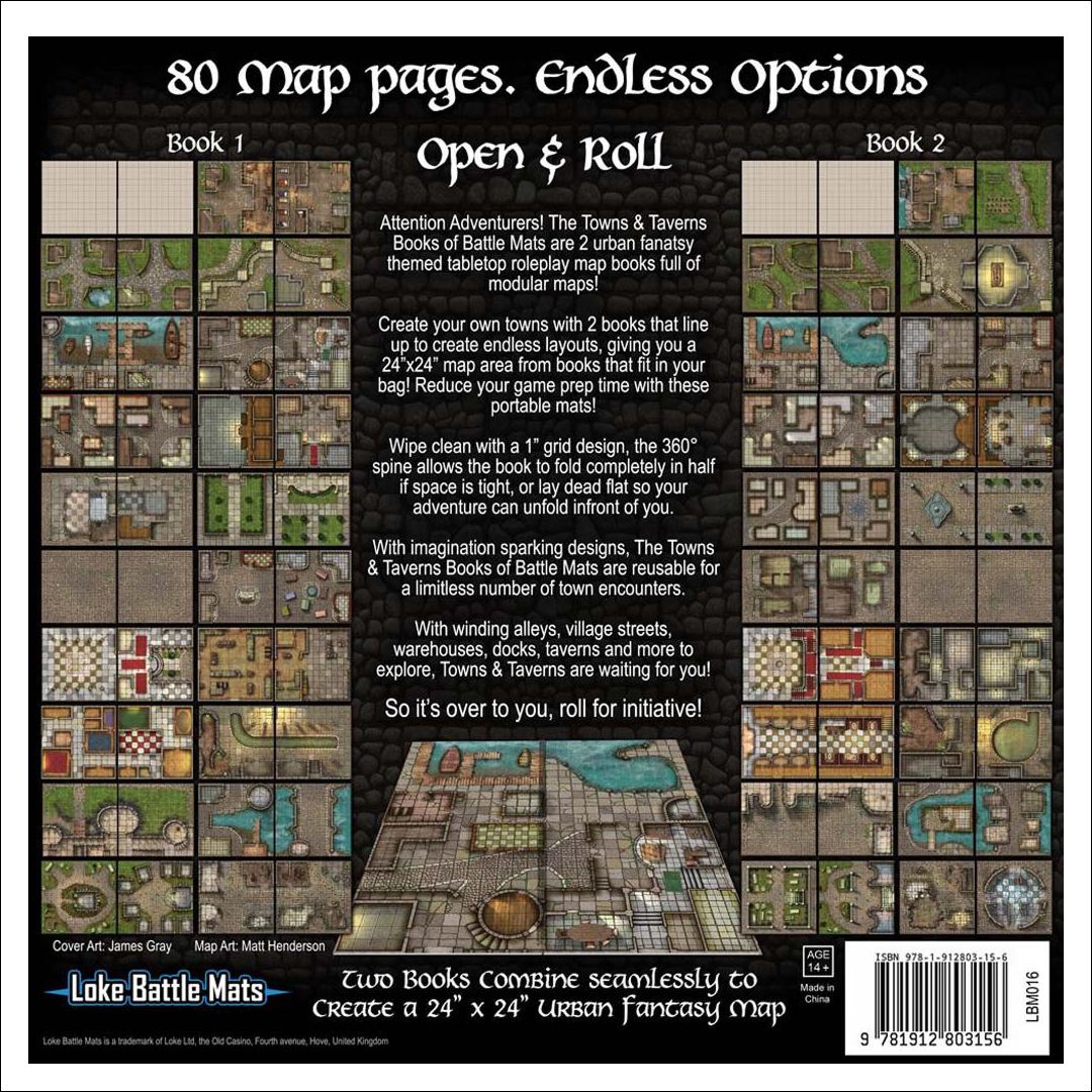 Books of Battle Mats: Towns & Taverns