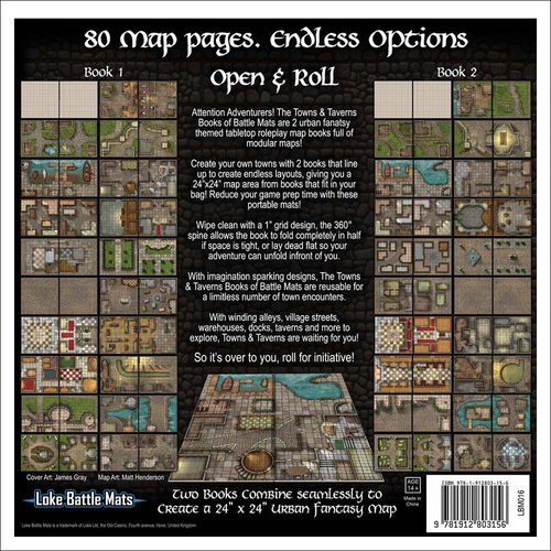 Books of Battle Mats: Towns & Taverns