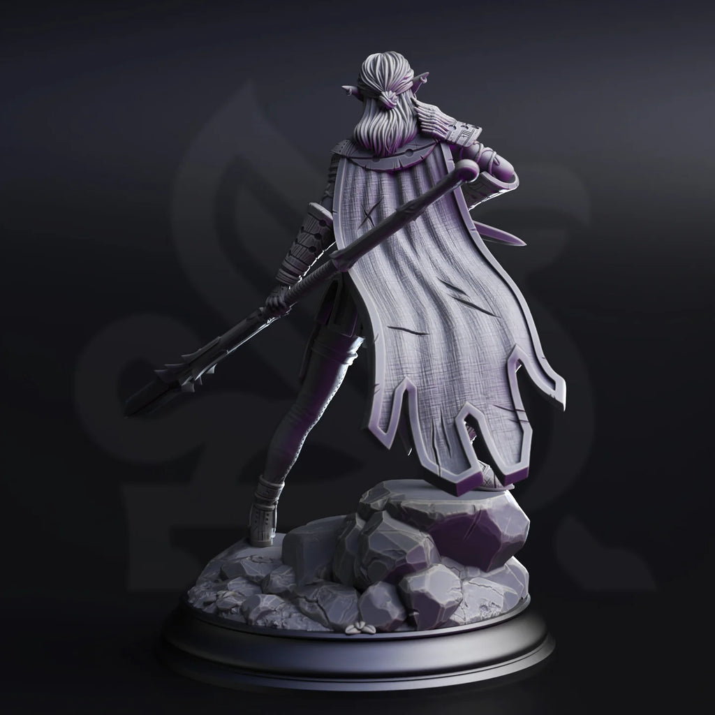 Vixa - Drow Pathfinder of the Deep // Miniatură D&D