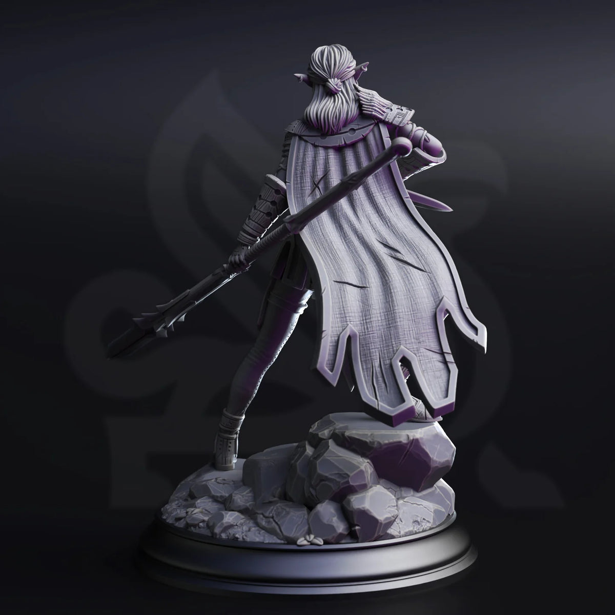 Vixa - Drow Pathfinder of the Deep // Miniatură D&D