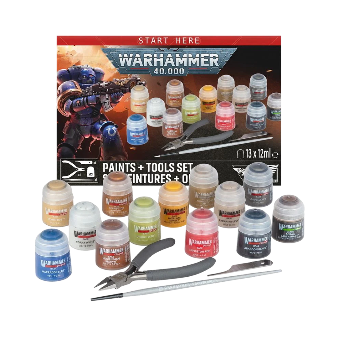 Warhammer 40,000: Paints + Tools Set