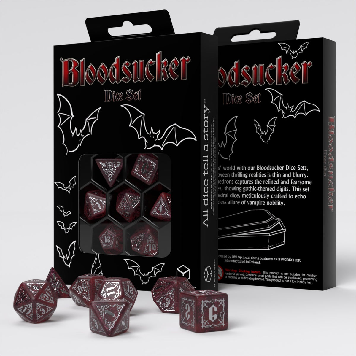 Set de zaruri Bloodsucker: Scarlet