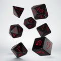 Set de zaruri Classic RPG Black & Red