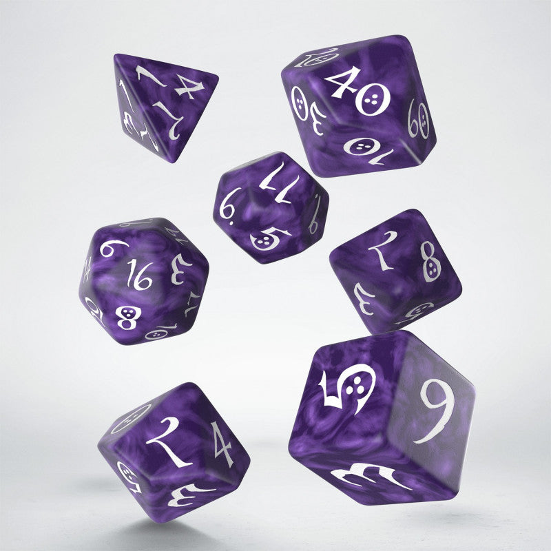 Set de zaruri Classic RPG Lavender & White