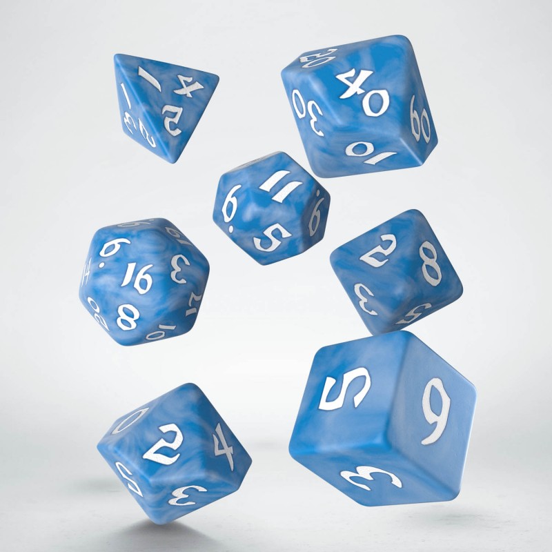 Set de zaruri Classic Runic Glacier & White