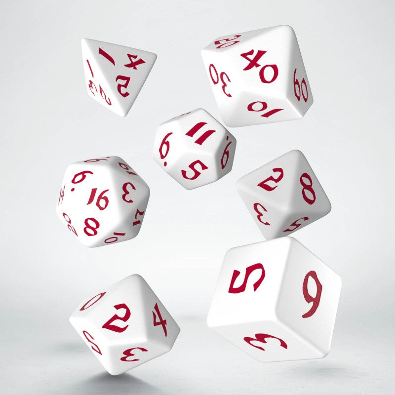 Set de zaruri Classic Runic White & Red