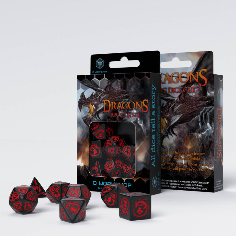 Set de zaruri Dragons: Onyx