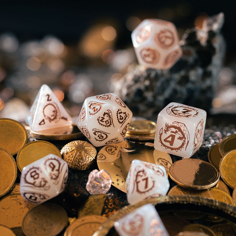 Set de zaruri Dragons: Quartz