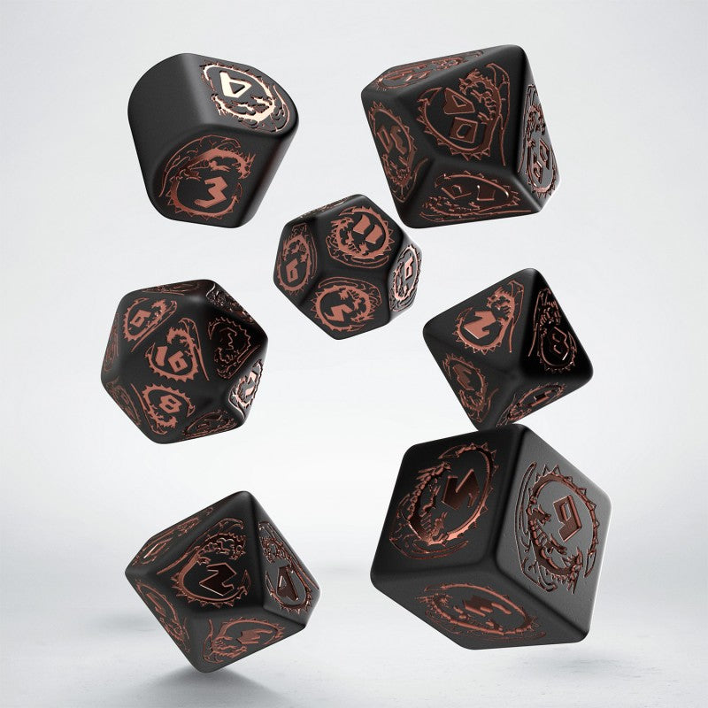 Set de zaruri Dragons Modern: Obsidian