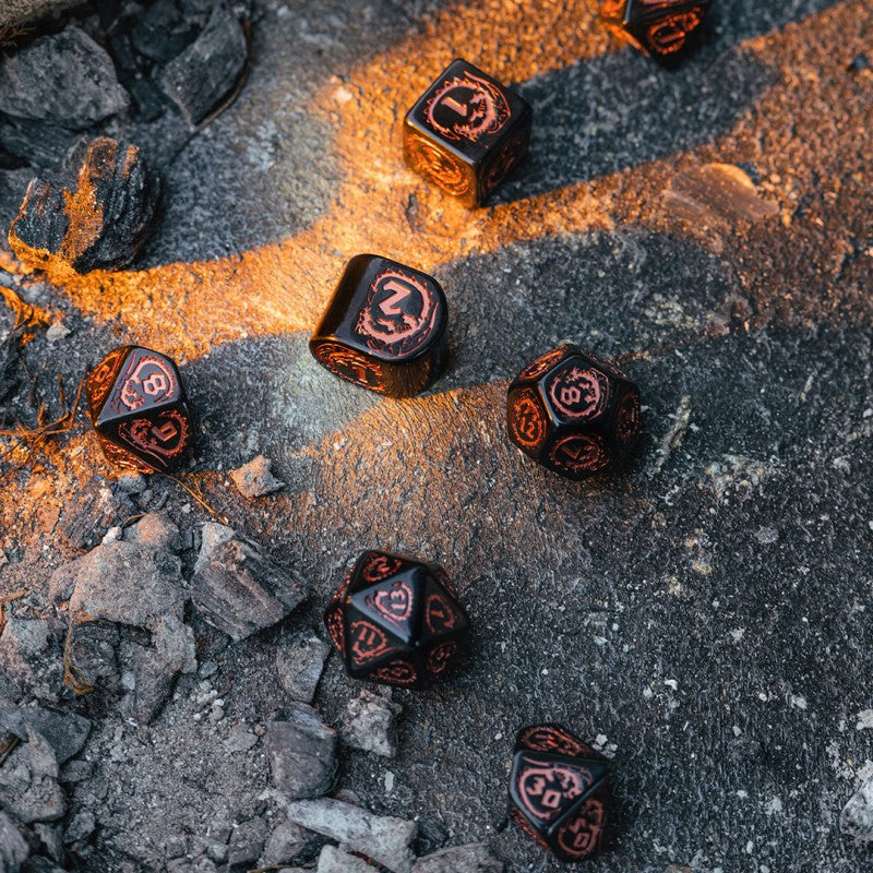 Set de zaruri Dragons Modern: Obsidian