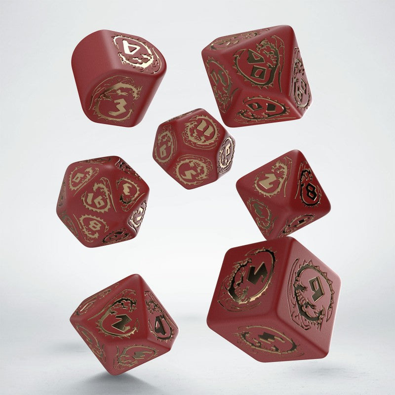 Set de zaruri Dragons Modern: Ruby