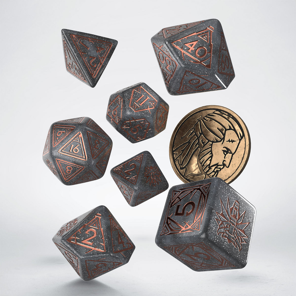 Set de zaruri The Witcher. Geralt - Price of Neutrality