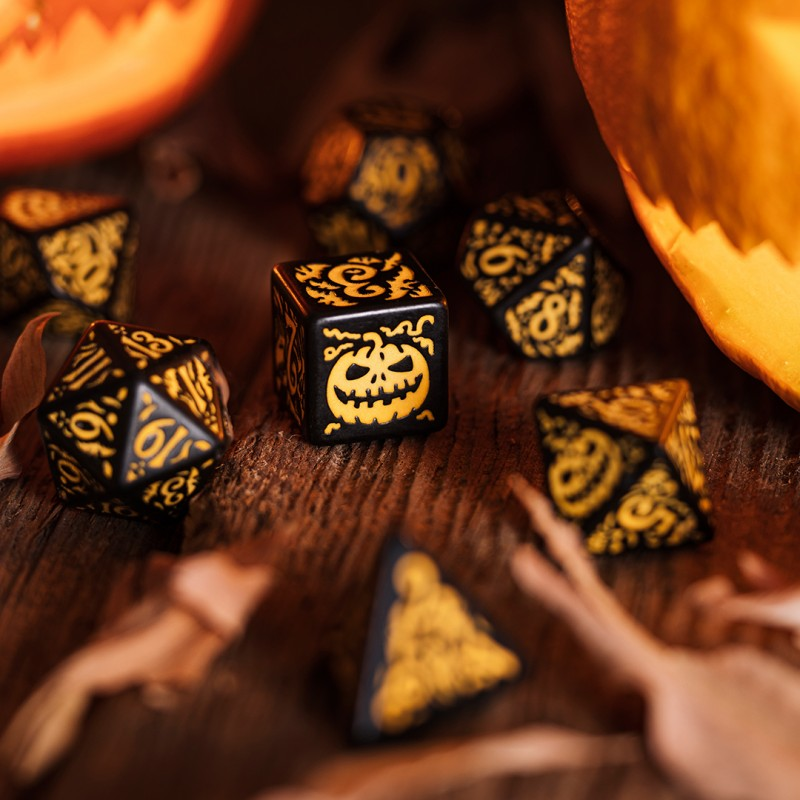 Set de zaruri Halloween Pumpkin - Jack O'Lantern