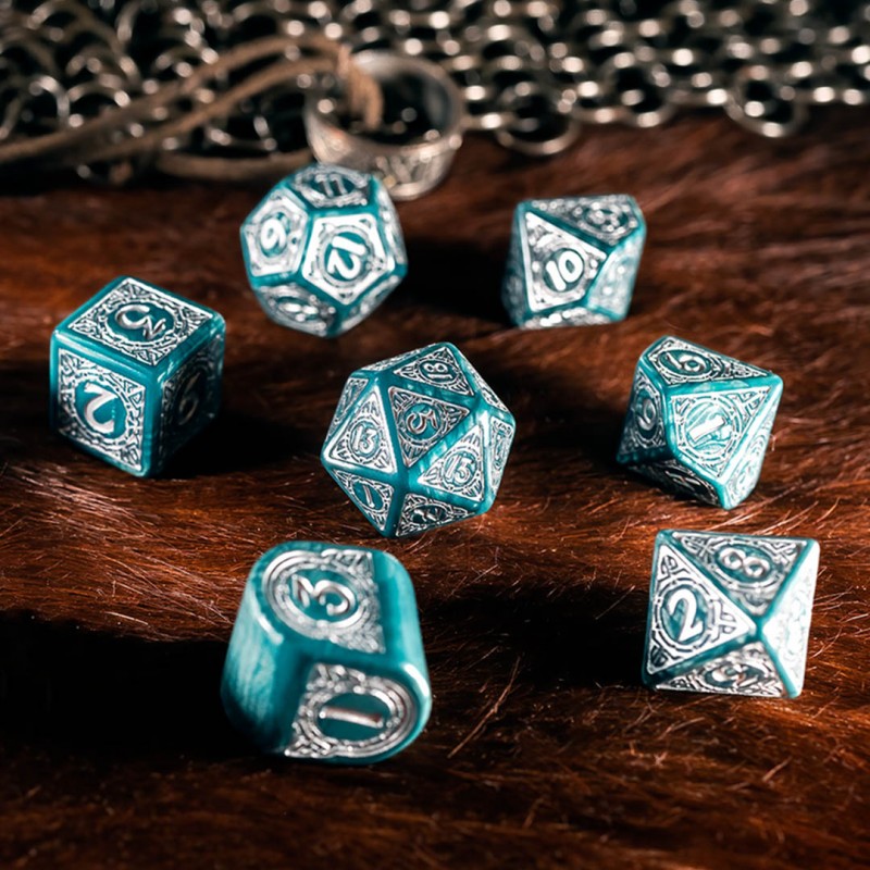 Set de zaruri Viking Modern: Mjolnir