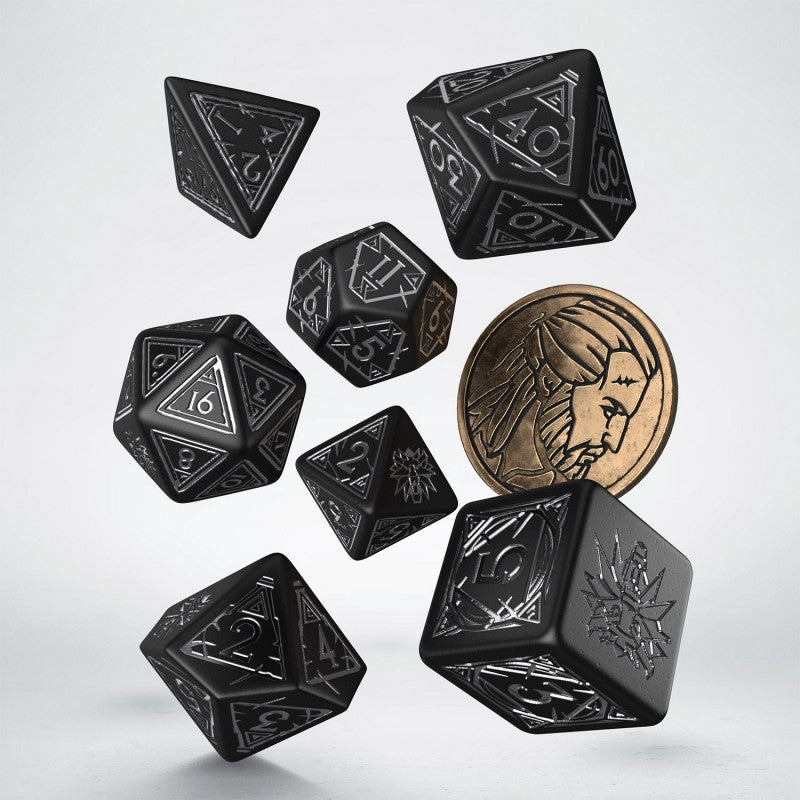 Set de zaruri The Witcher. Geralt - The Silver Sword