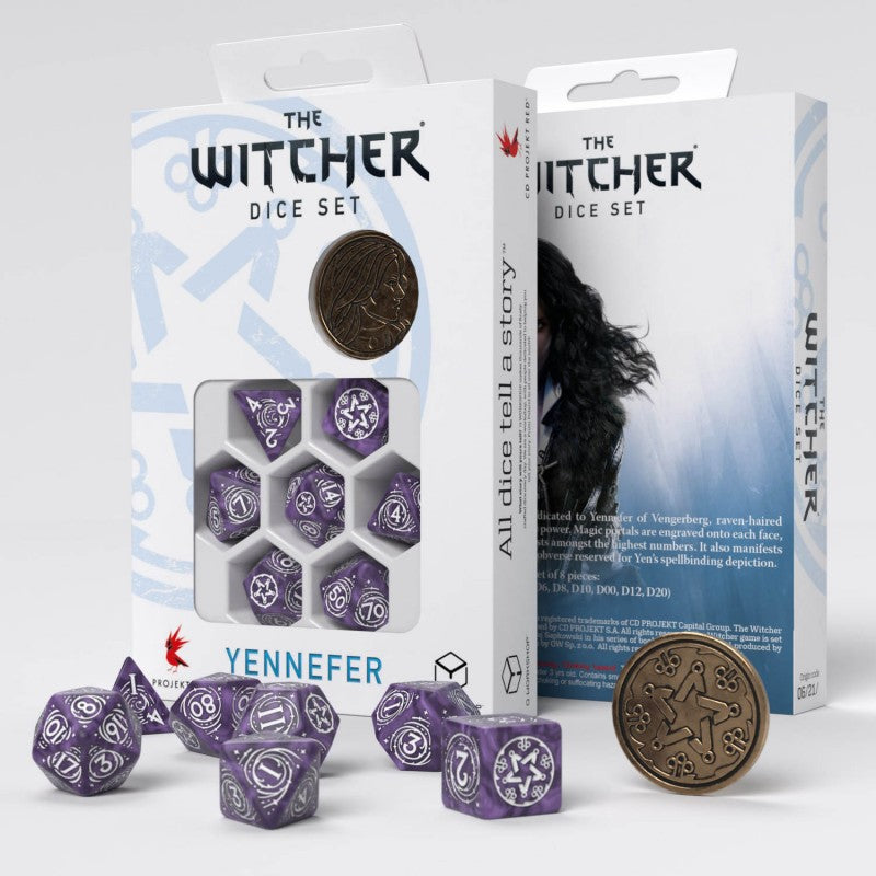 Set de zaruri The Witcher. Yennefer - Lilac and Gooseberries